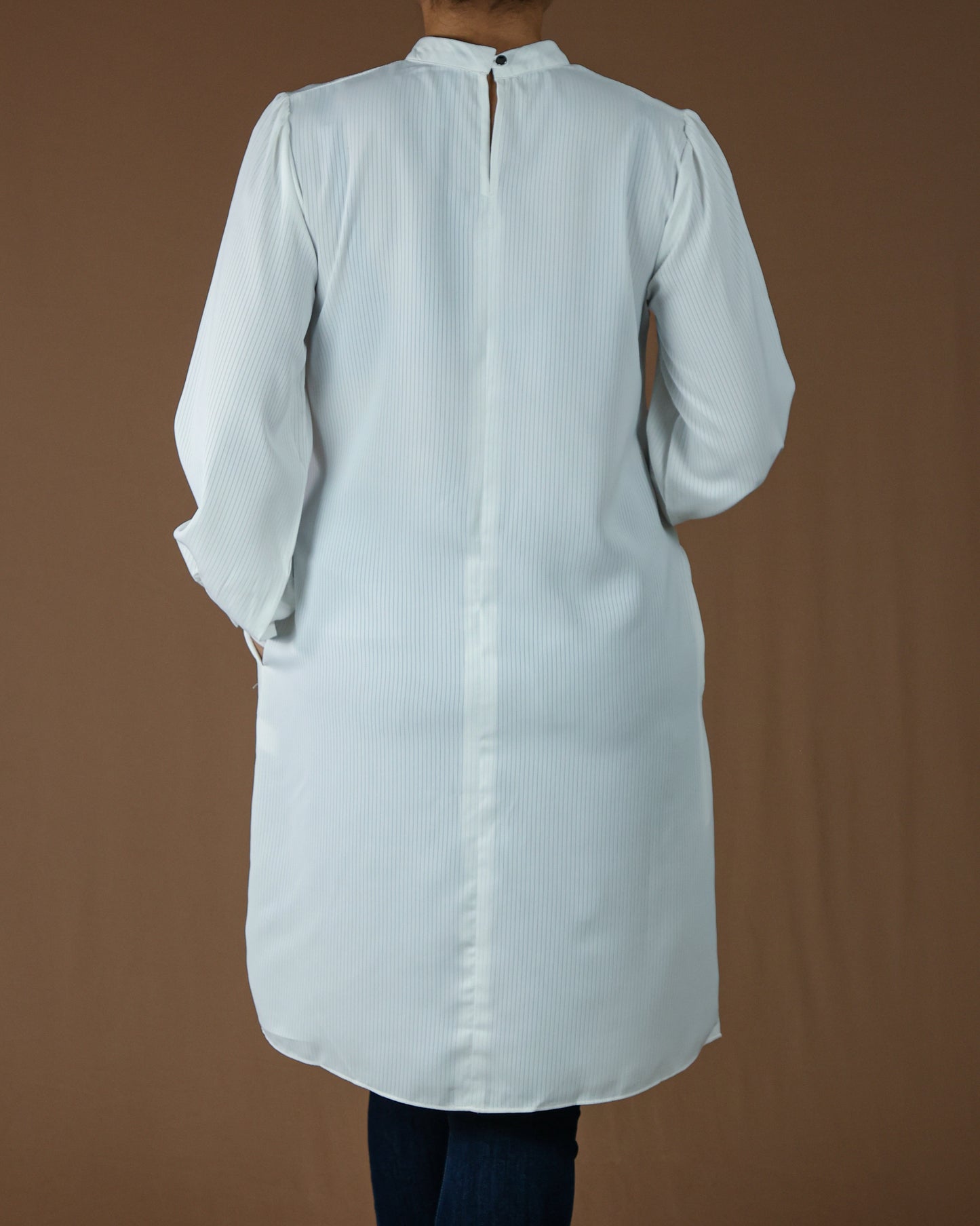 Elegant High-Neck Long Sleeve Tunic