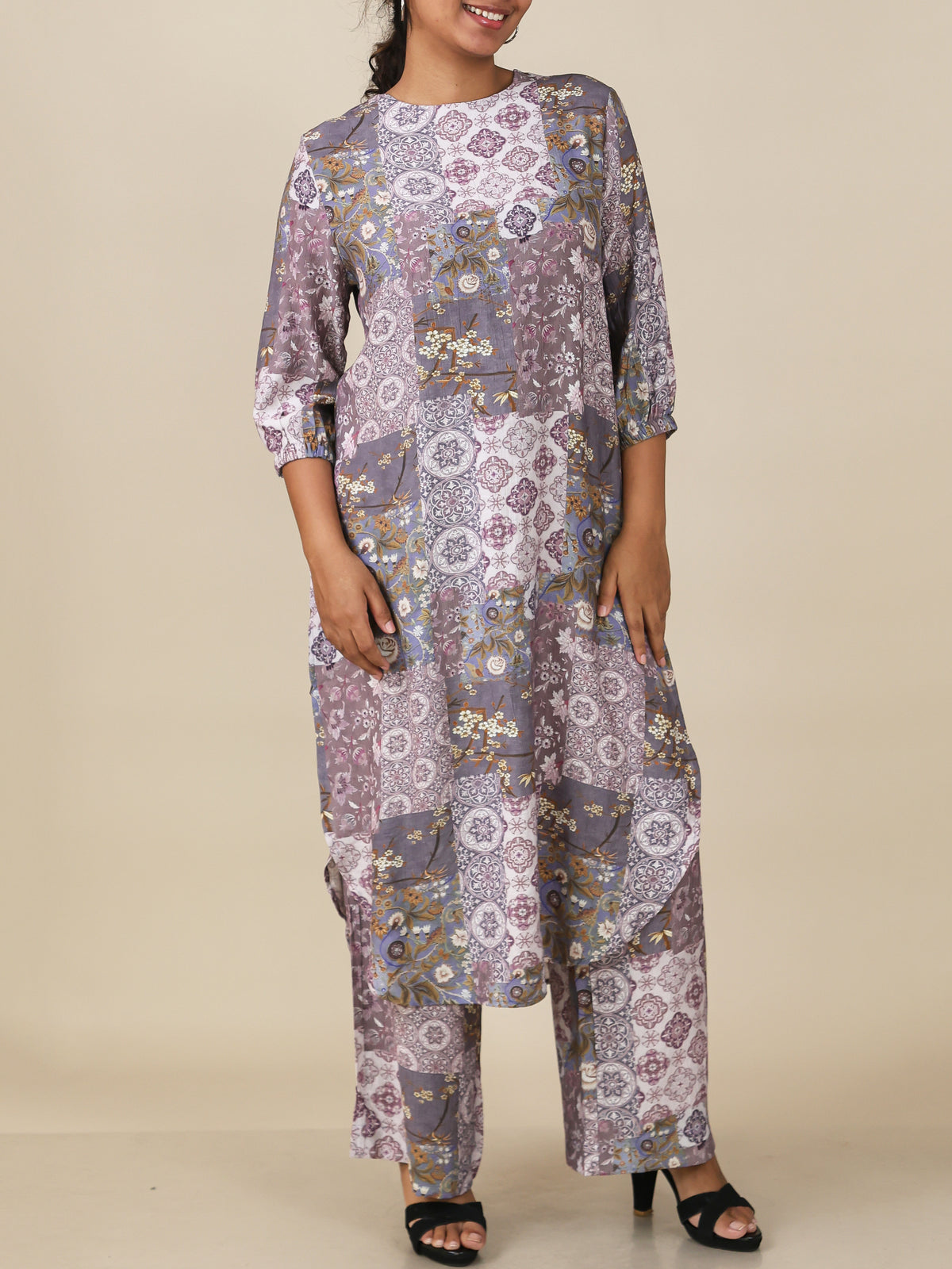Virelle Lavender Mist Patchwork Co-Ord Set