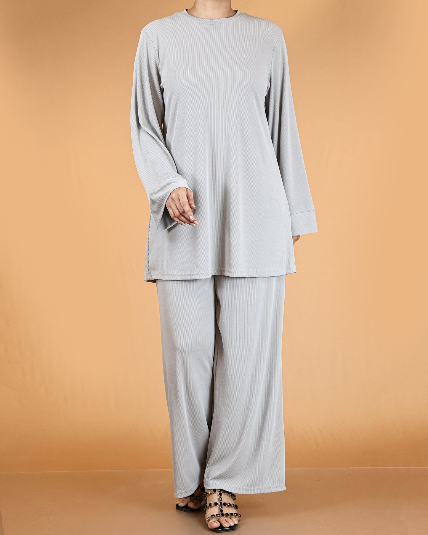 Relaxed Tunic & Wide-Leg Pant Co-ord Set