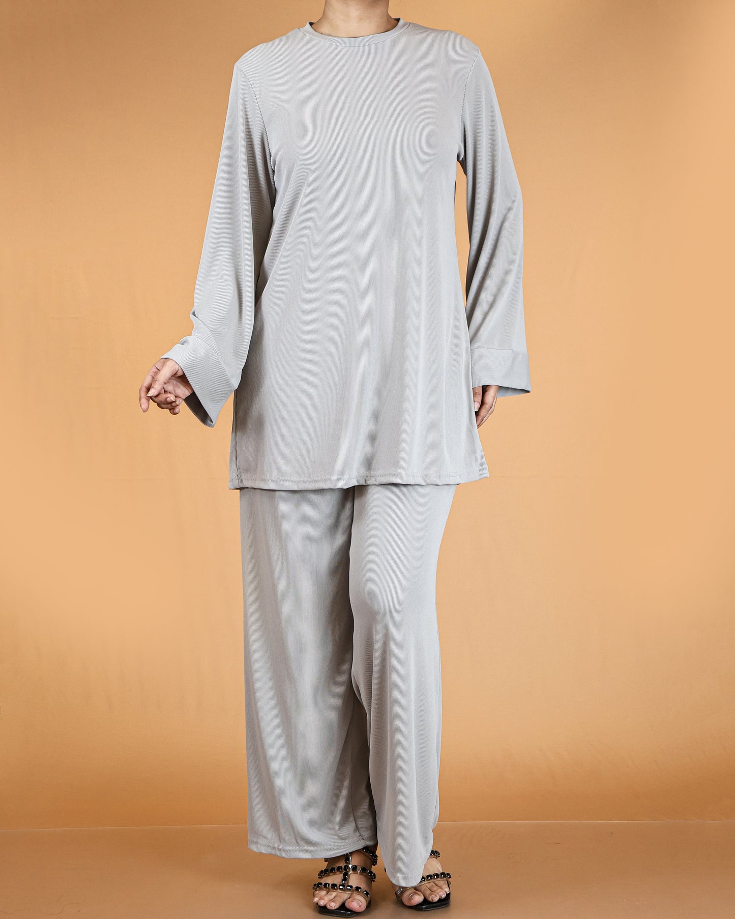 Relaxed Tunic & Wide-Leg Pant Co-ord Set