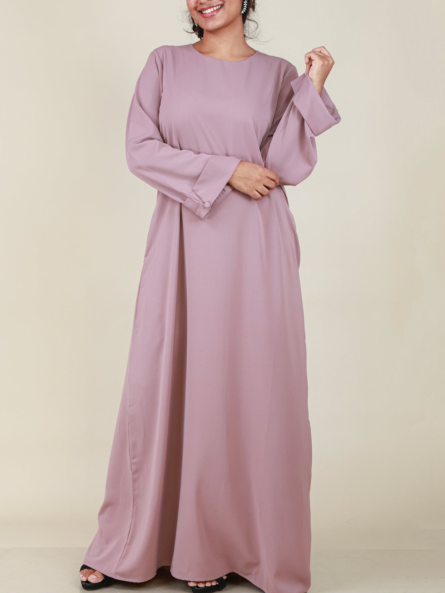 Celeste Dusty Mauve Abaya