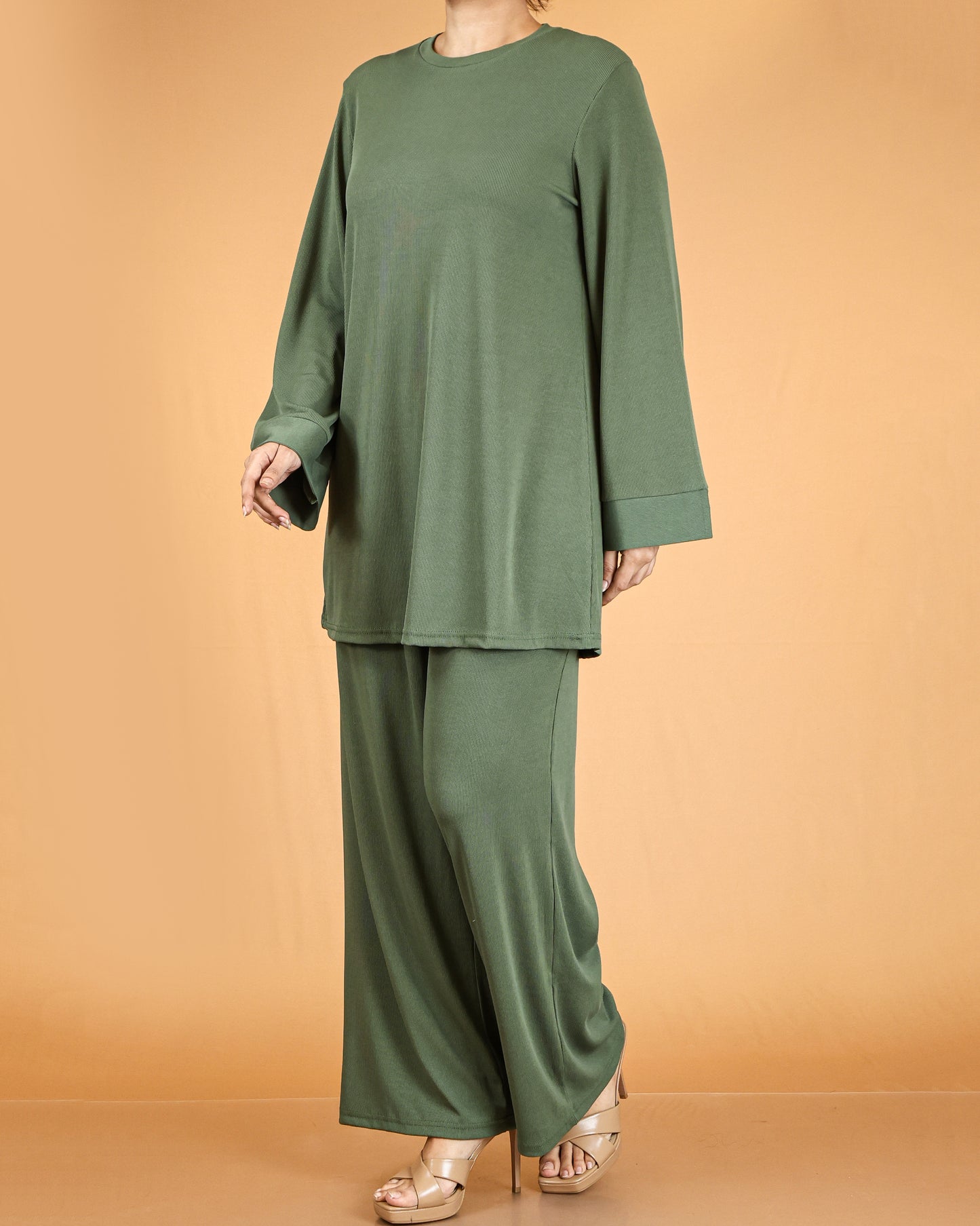 Relaxed Tunic & Wide-Leg Pant Co-ord Set