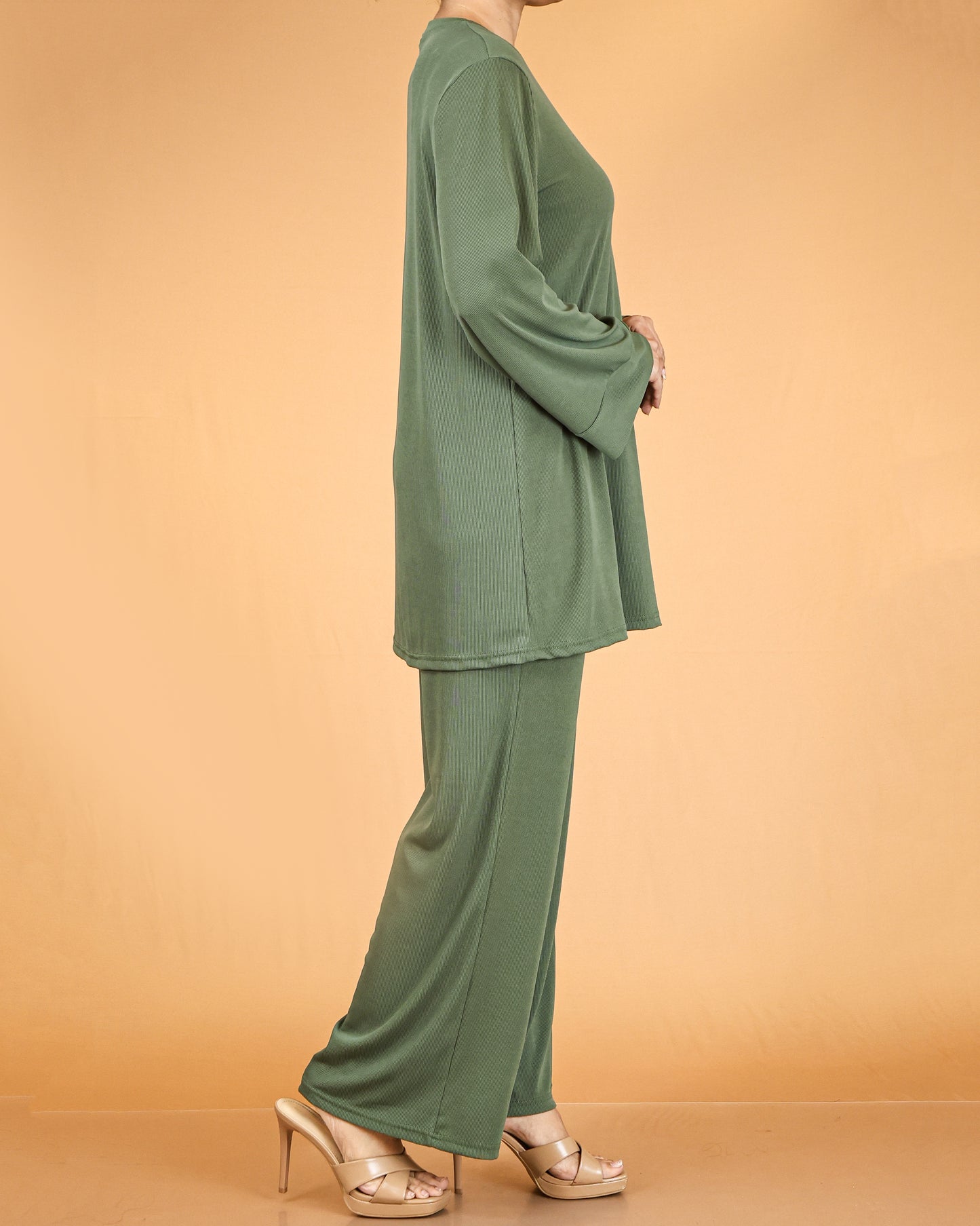 Relaxed Tunic & Wide-Leg Pant Co-ord Set