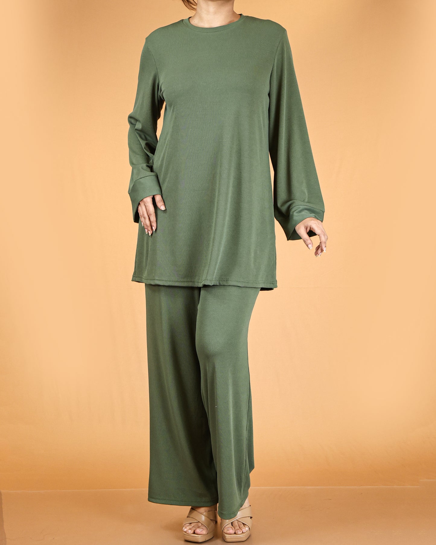 Relaxed Tunic & Wide-Leg Pant Co-ord Set