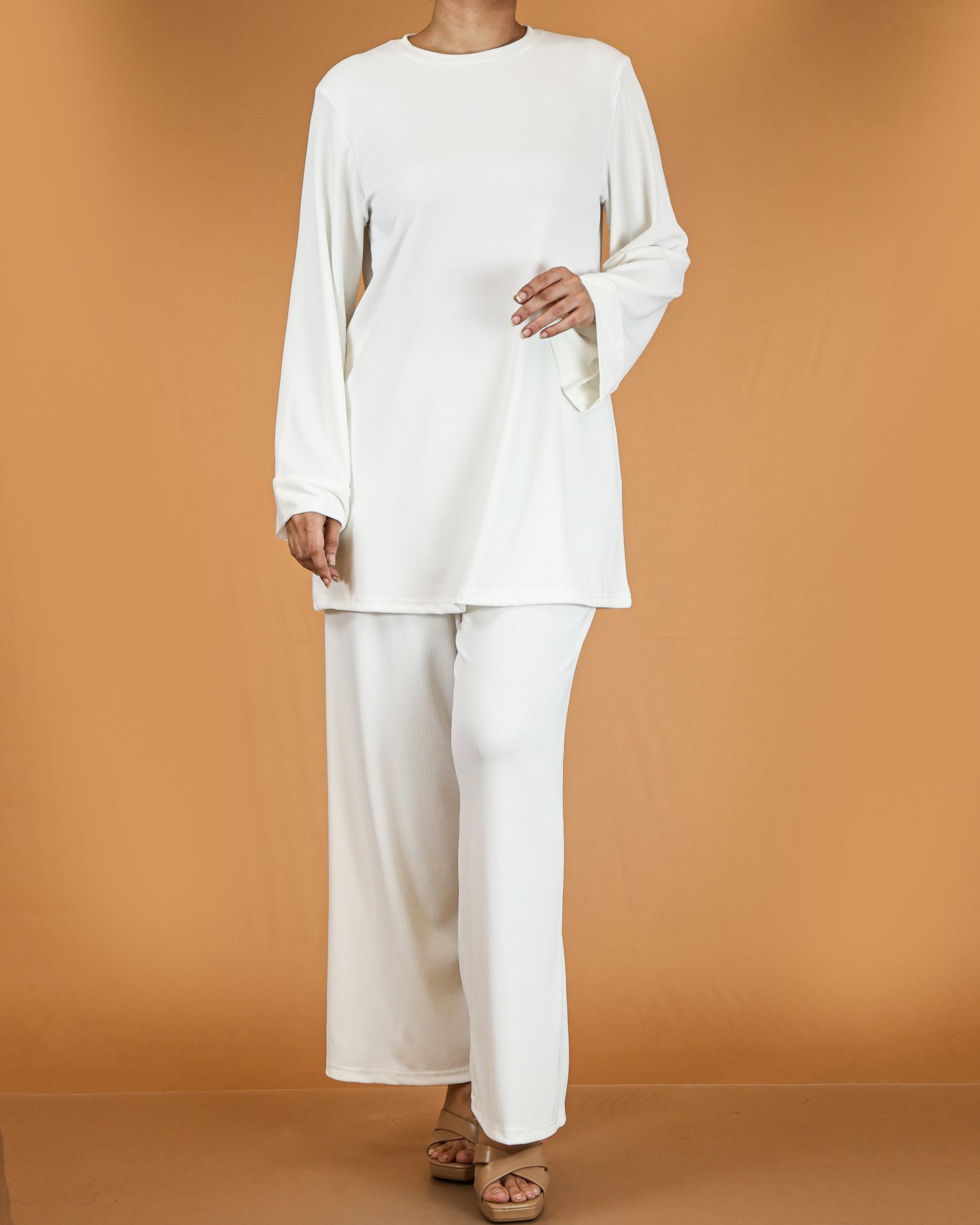 Relaxed Tunic & Wide-Leg Pant Co-ord Set
