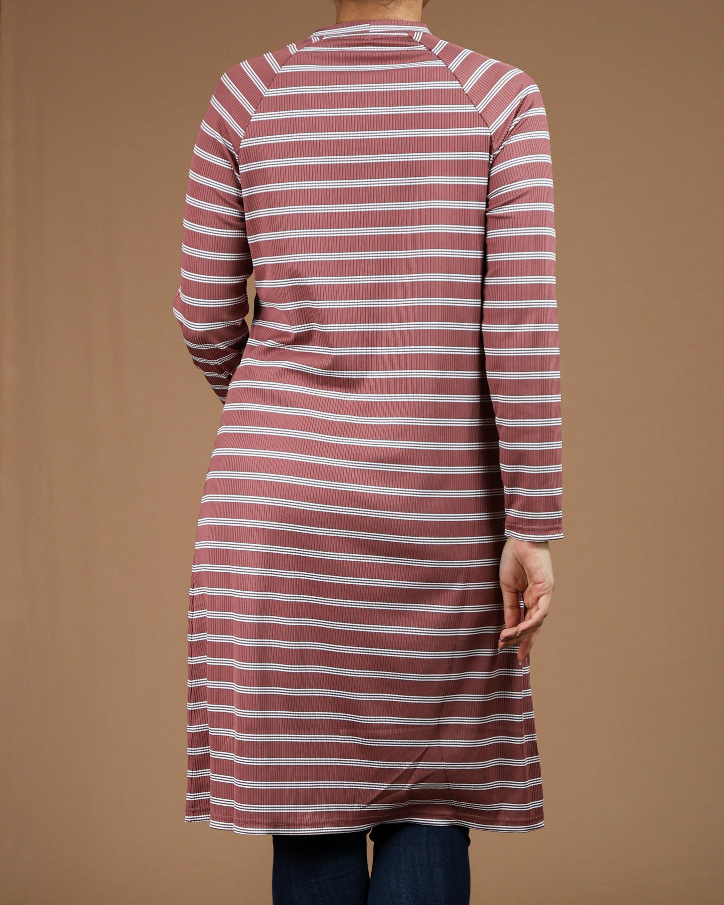Striped Long Sleeve T-Shirt Tunic