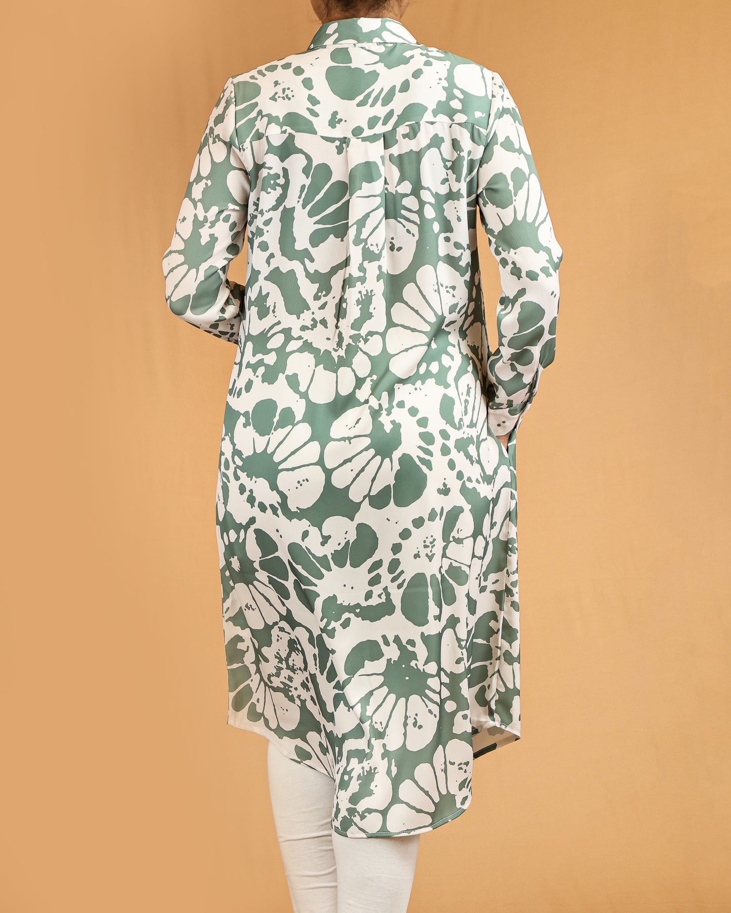 Floral Button-Down Shirt Dress