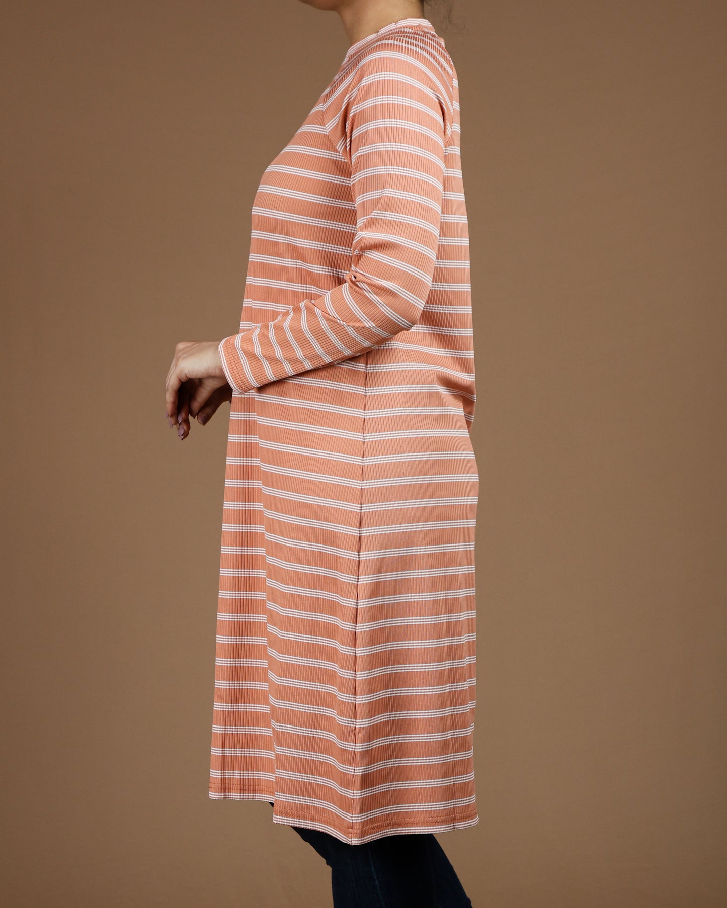 Striped Long Sleeve T-Shirt Tunic