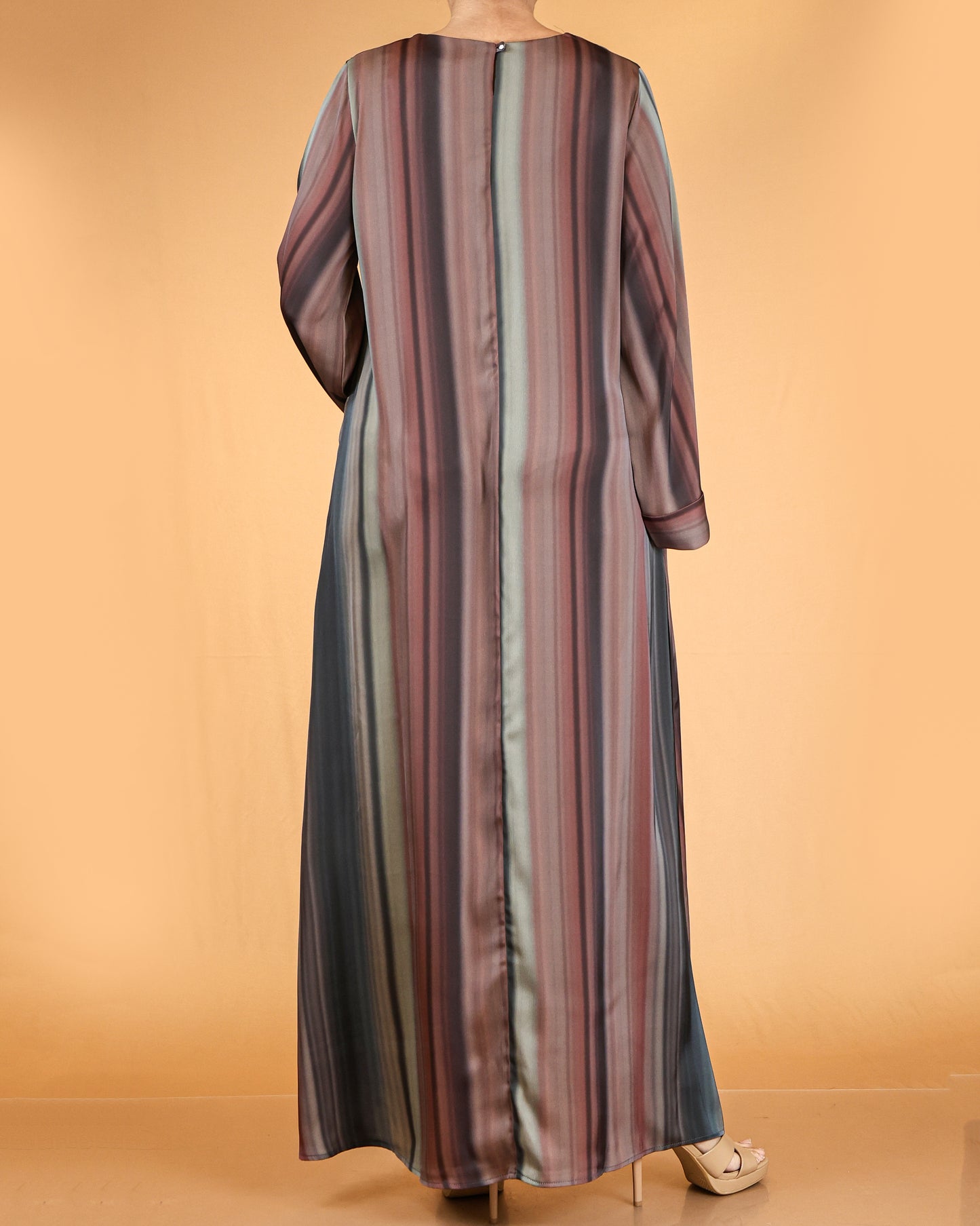 Elegant Striped Flow Maxi Dress