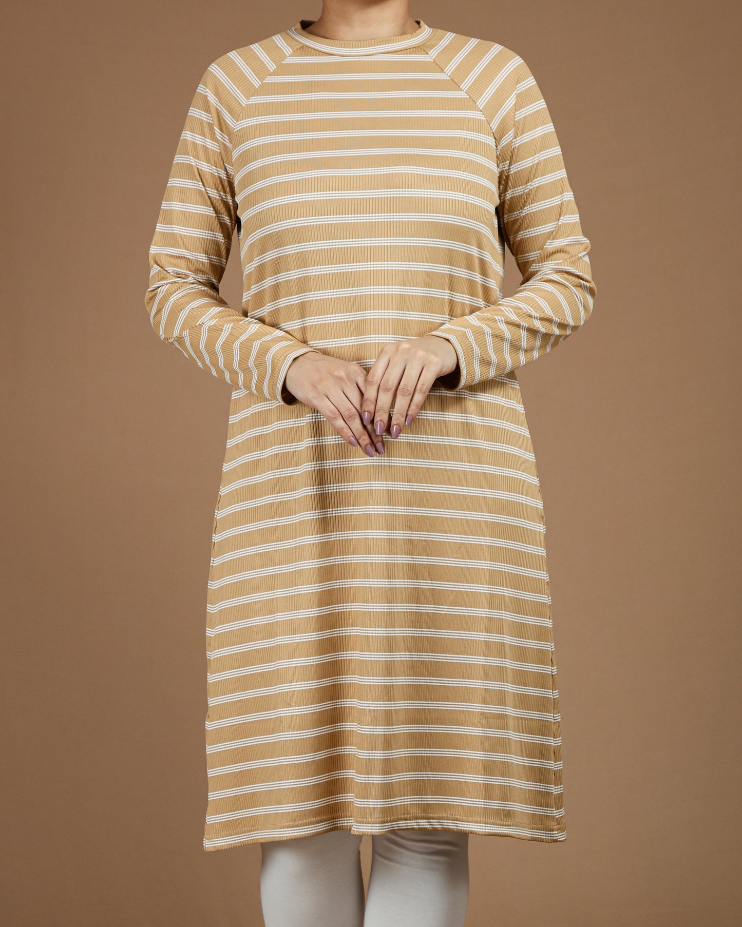 Striped Long Sleeve T-Shirt Tunic