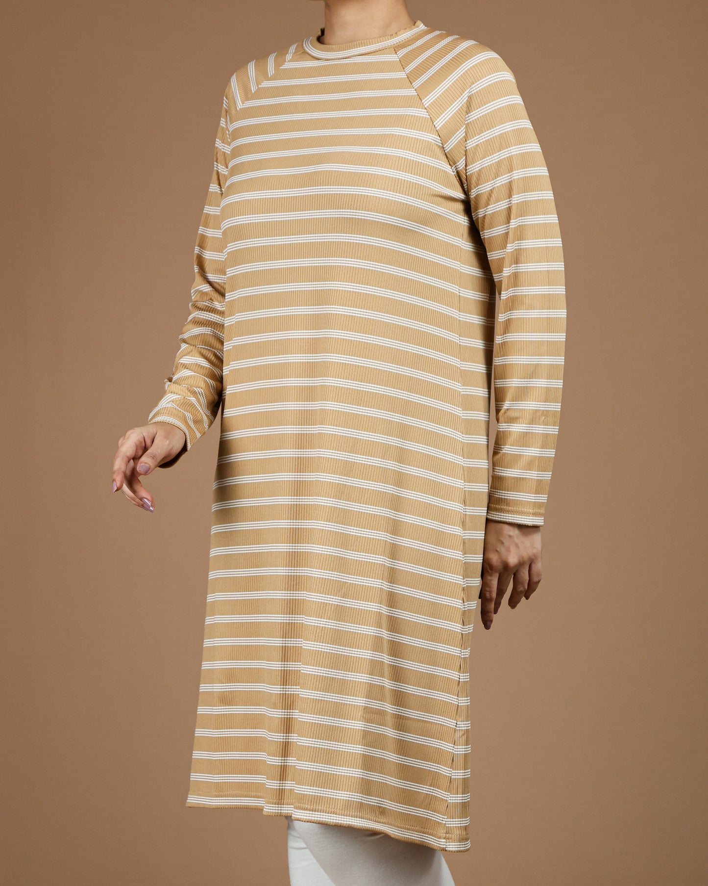 Striped Long Sleeve T-Shirt Tunic