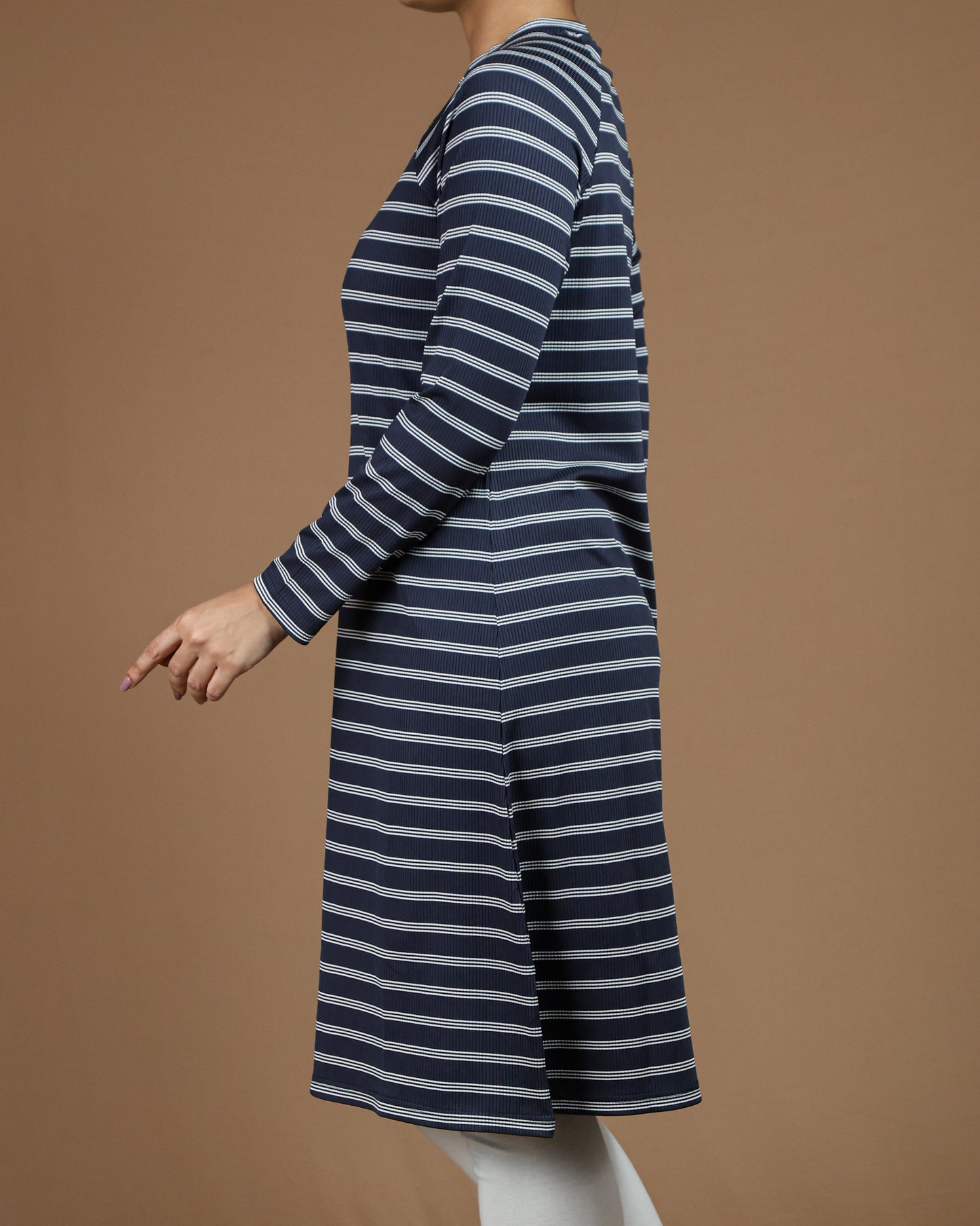 Striped Long Sleeve T-Shirt Tunic