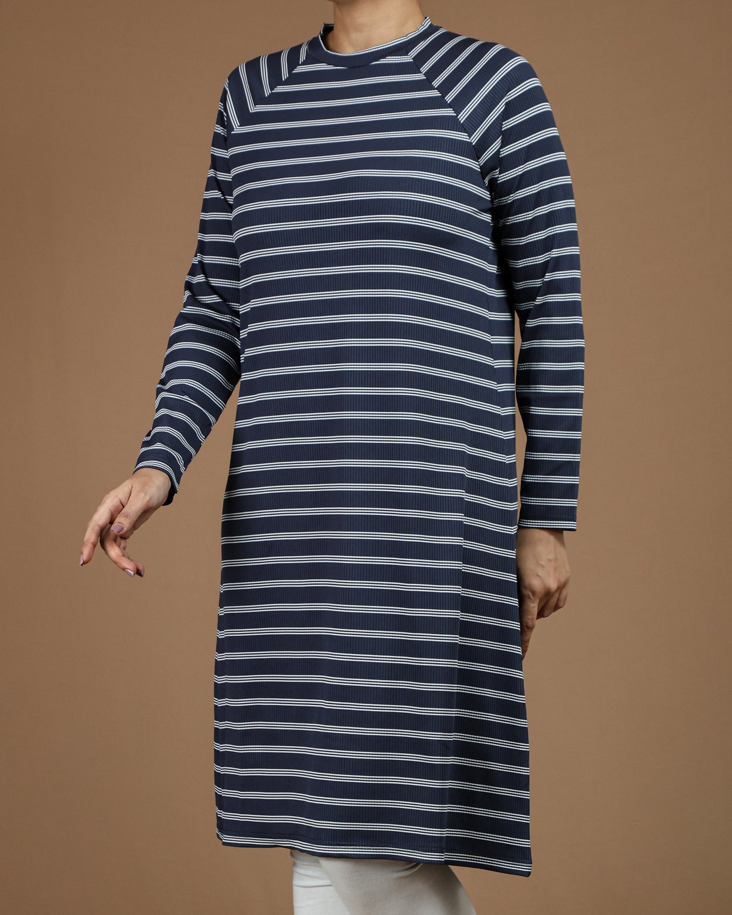 Striped Long Sleeve T-Shirt Tunic