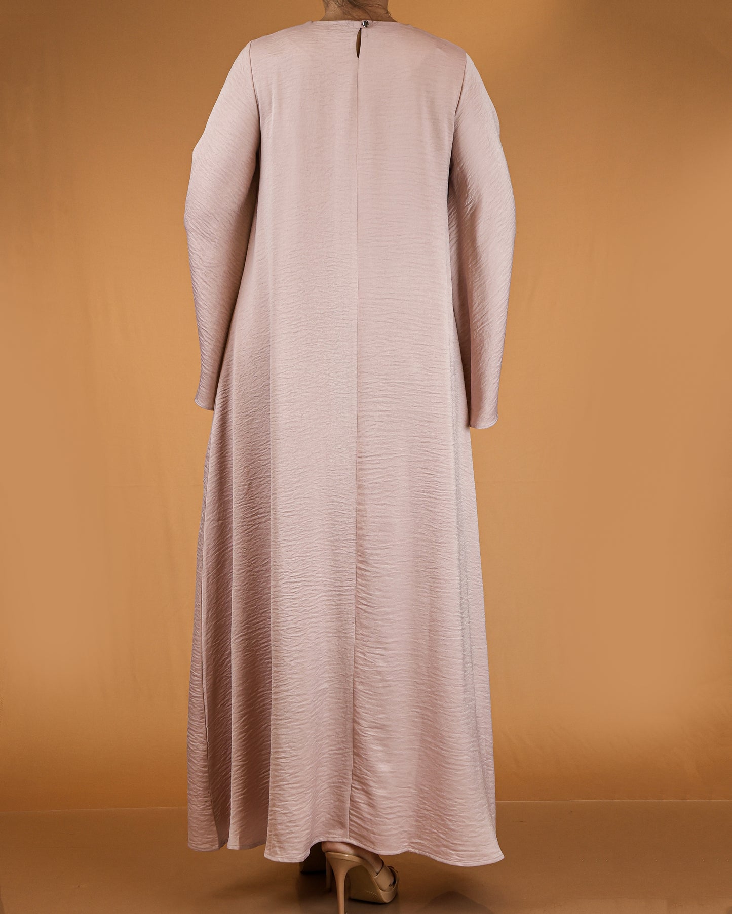 Flowy Textured Maxi Dress with Overlay