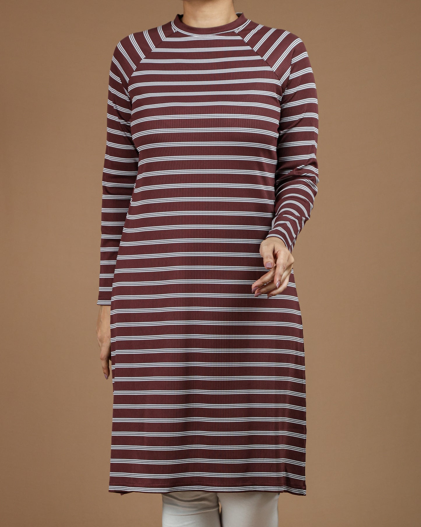 Striped Long Sleeve T-Shirt Tunic