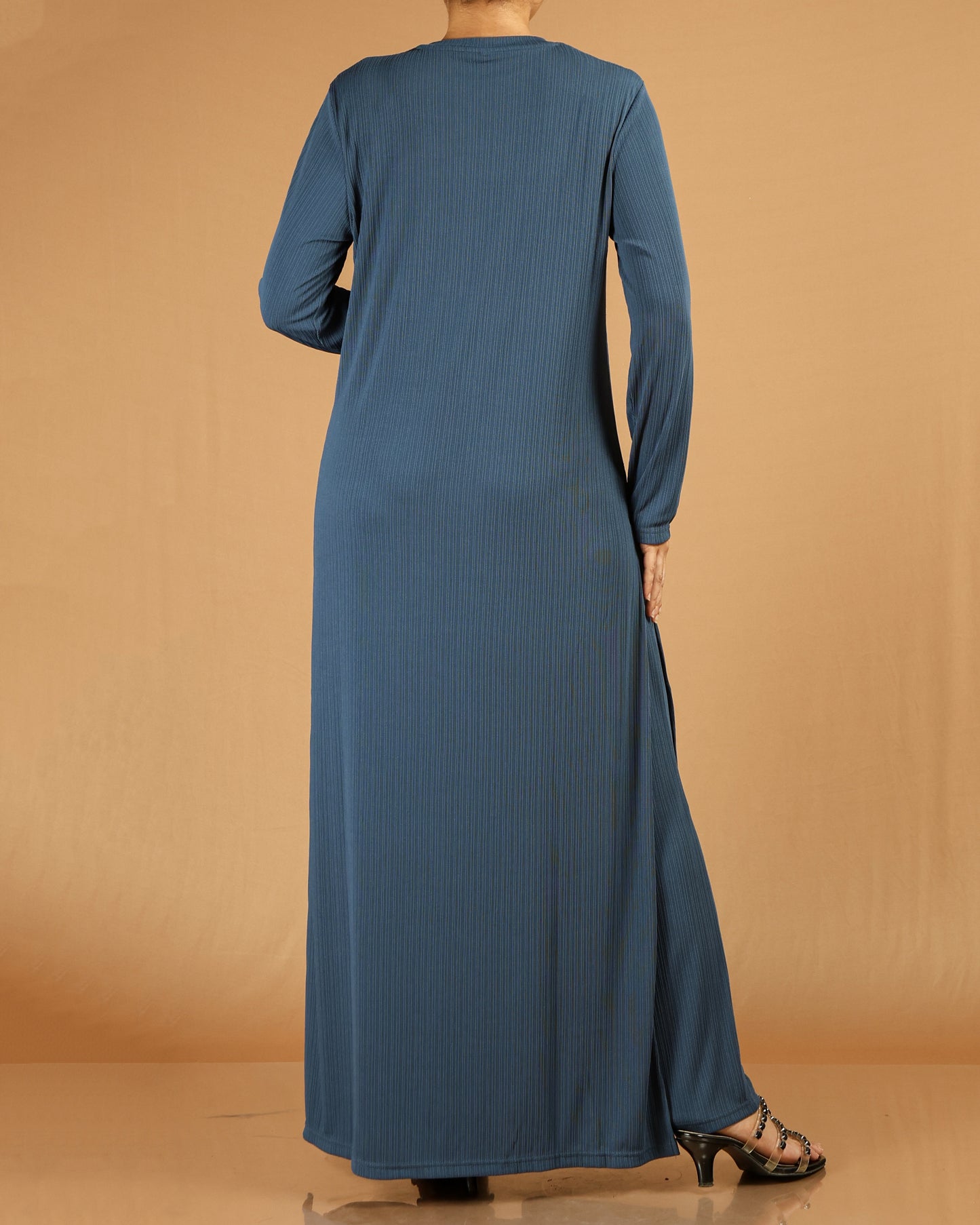 Elegant Pleated Modest Dress