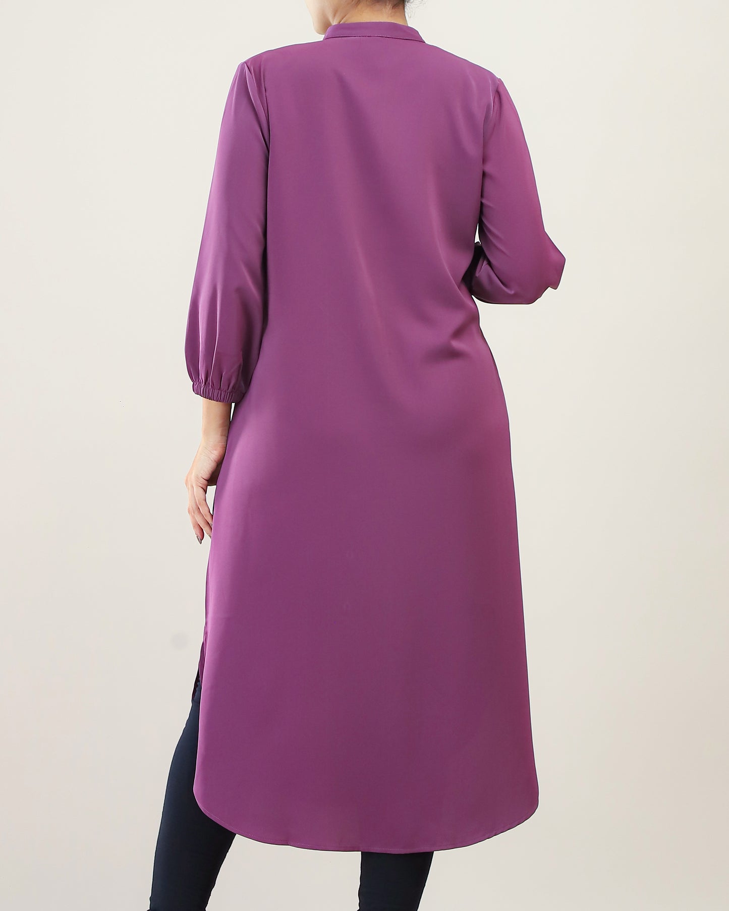Long Tunic Shirt Top _Purple