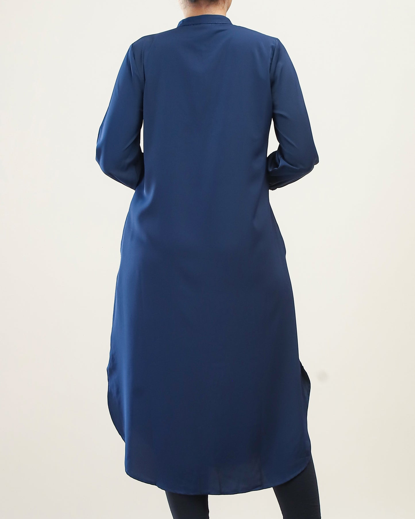 Long Tunic Shirt Top _Navy