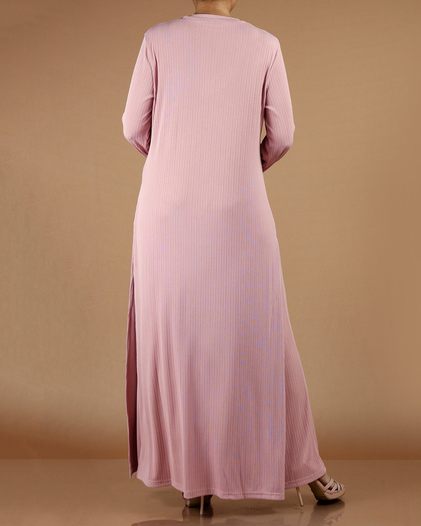 Elegant Pleated Modest Dress