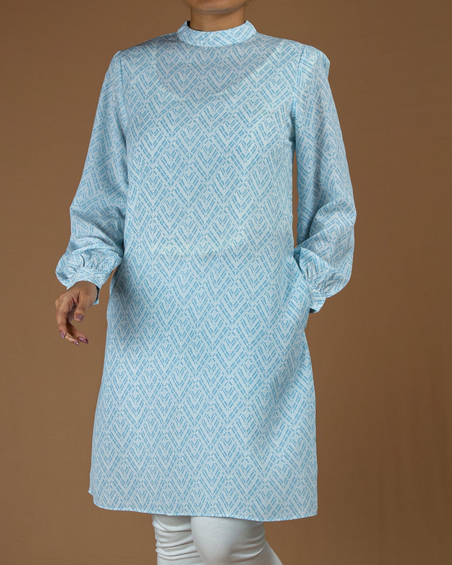 Elegant Printed Cotton Kurti - Modest & Stylish