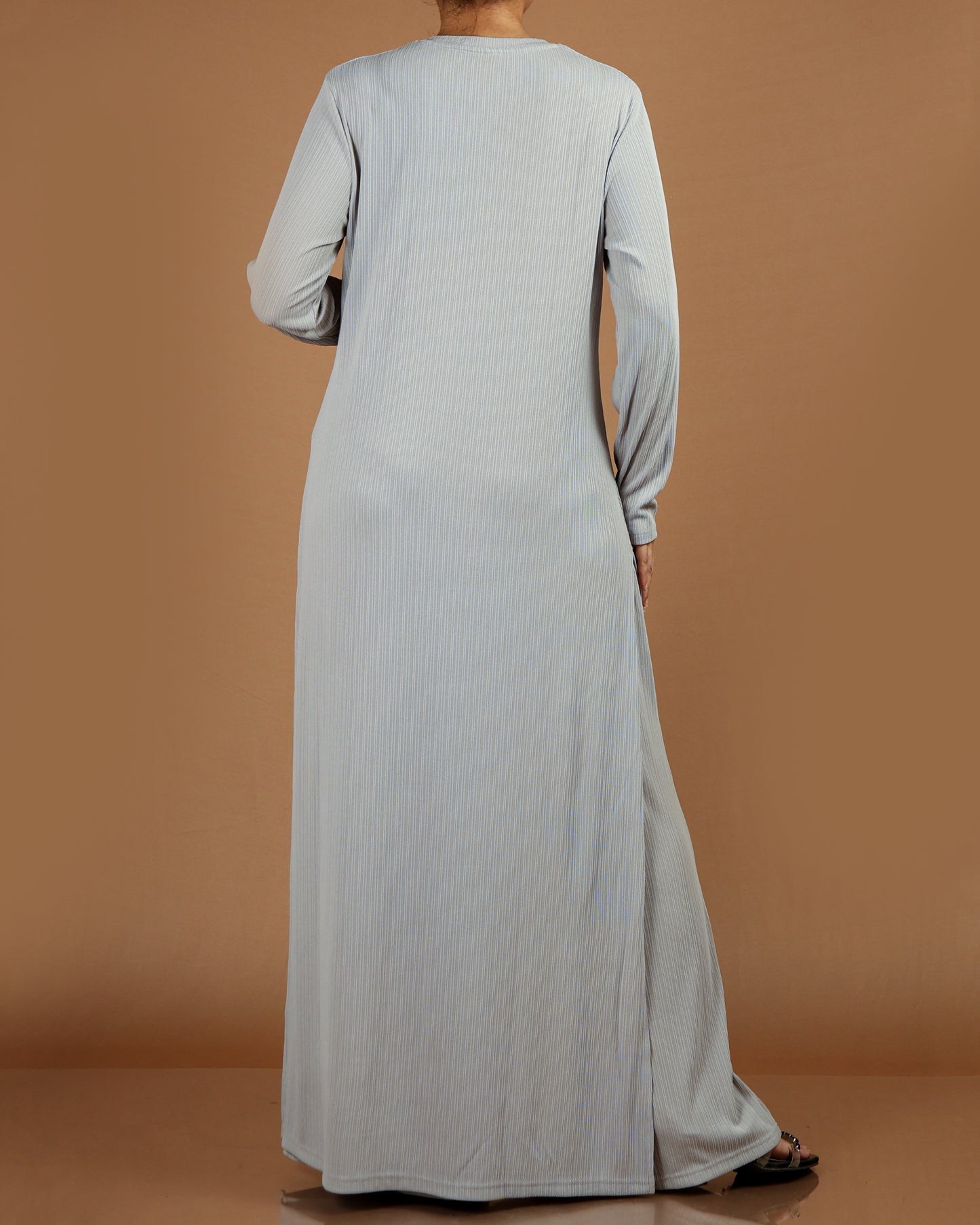 Elegant Pleated Modest Dress