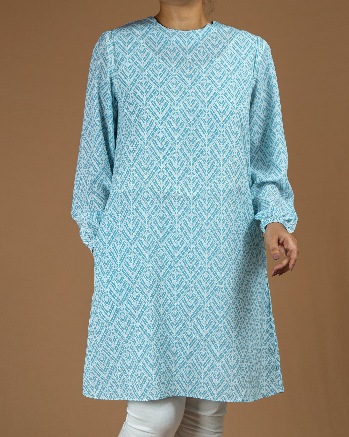 Printed Cotton Kurti – Modest Everyday Elegance