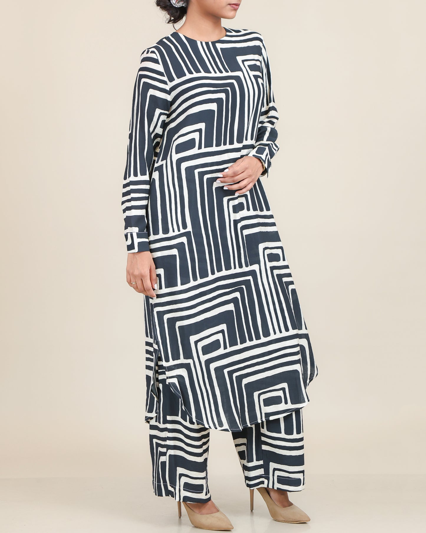 Midnight Maze Linear Co-Ord Set