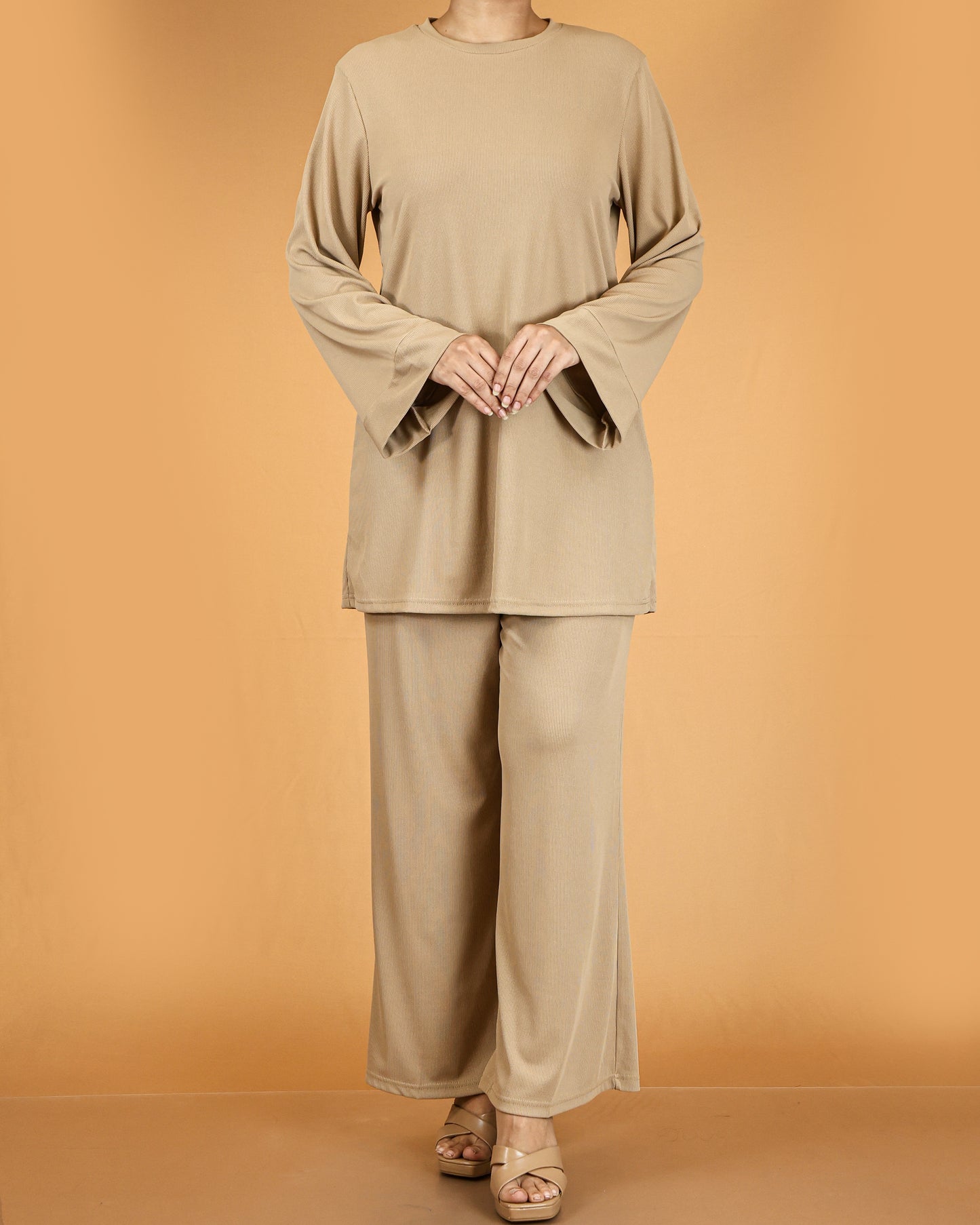 Relaxed Tunic & Wide-Leg Pant Co-ord Set