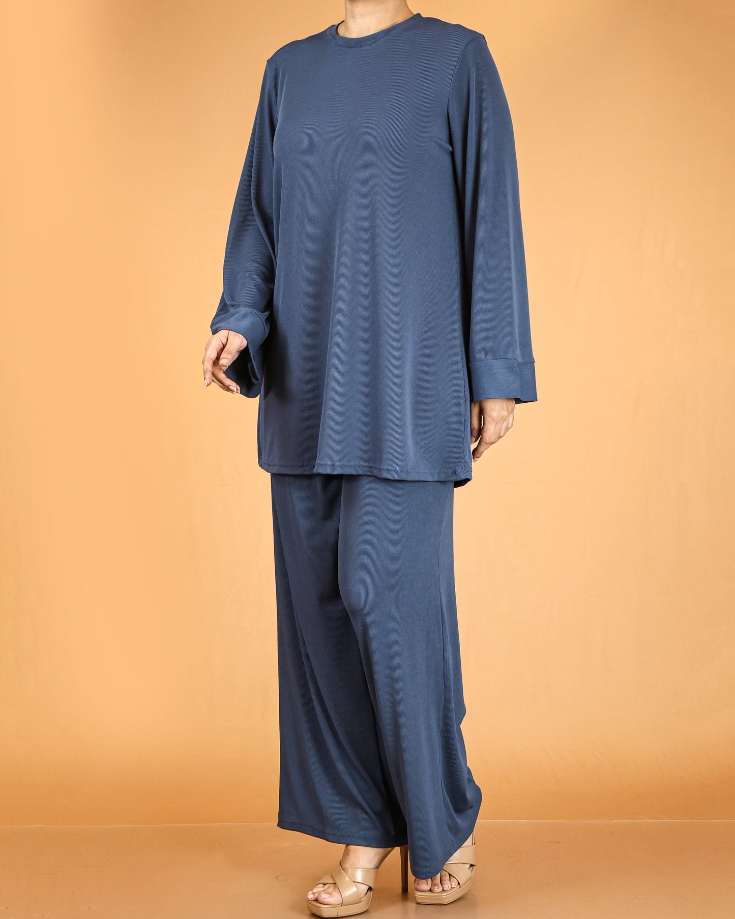 Relaxed Tunic & Wide-Leg Pant Co-ord Set