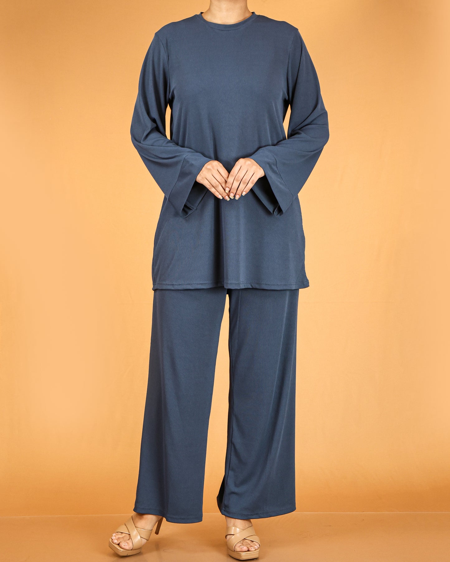 Relaxed Tunic & Wide-Leg Pant Co-ord Set