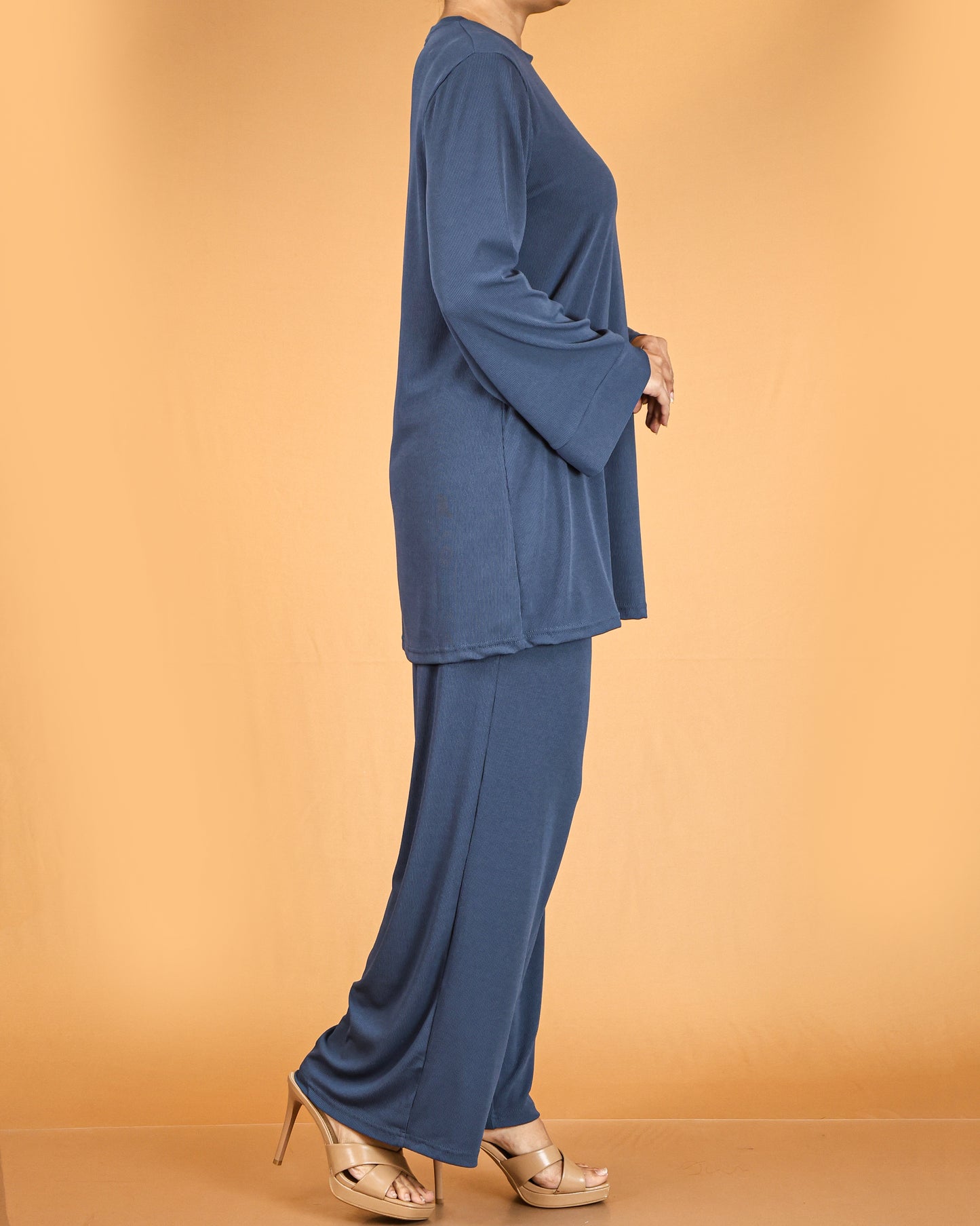 Relaxed Tunic & Wide-Leg Pant Co-ord Set