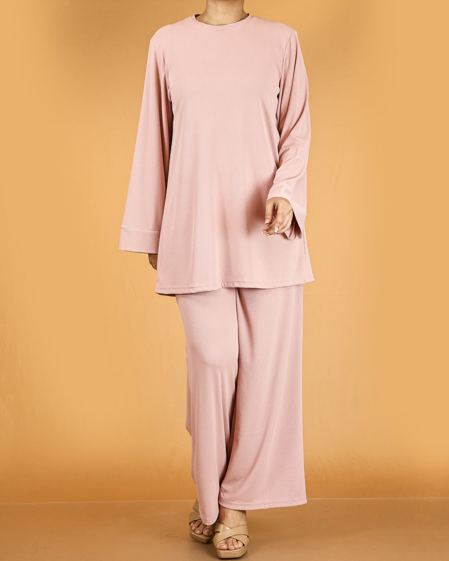 Relaxed Tunic & Wide-Leg Pant Co-ord Set