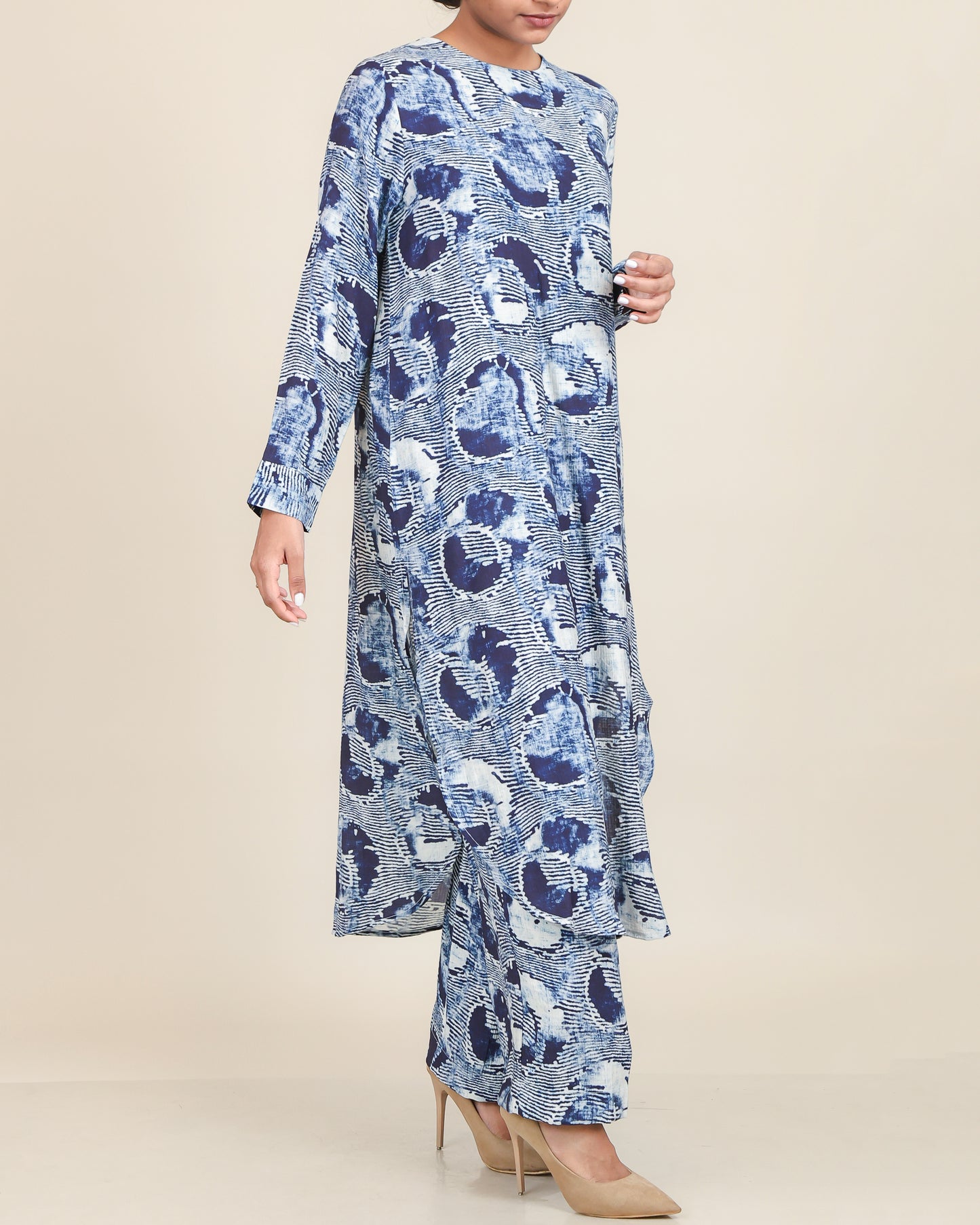 Ocean Ink Textured Co-Ord Set