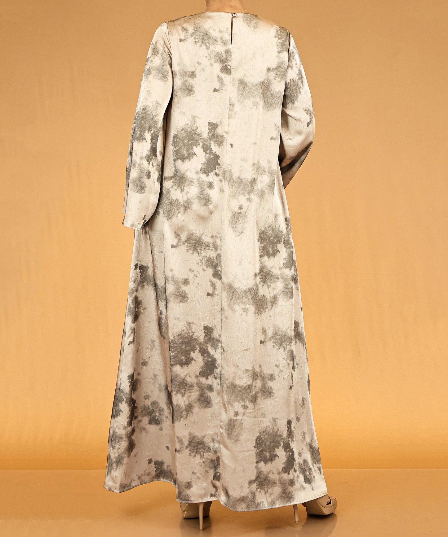 Sand Mist Flared-Sleeve Modest Abaya