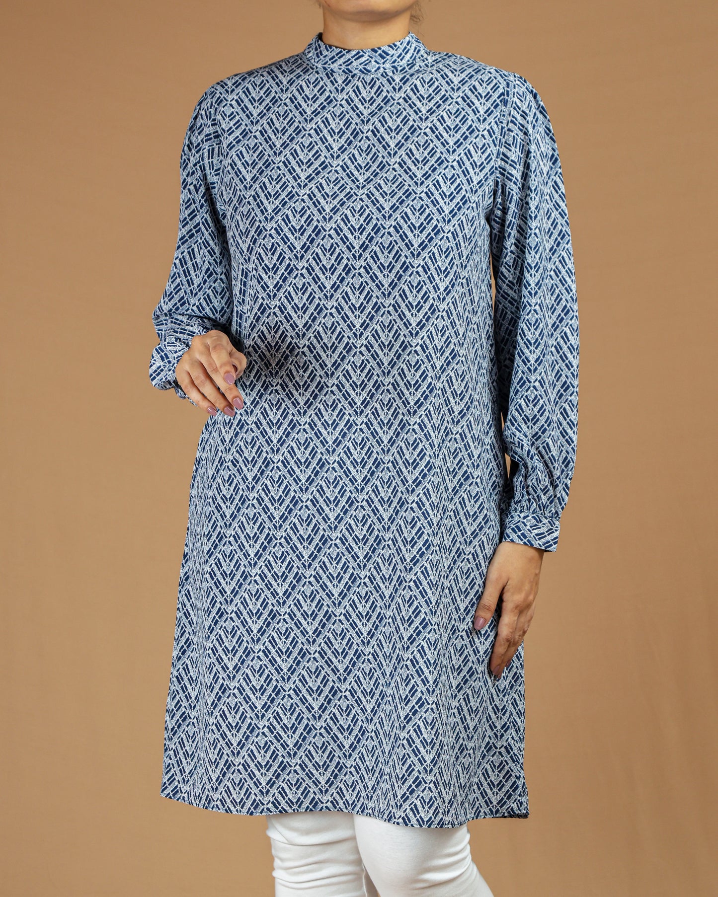 Elegant Printed Cotton Kurti - Modest & Stylish