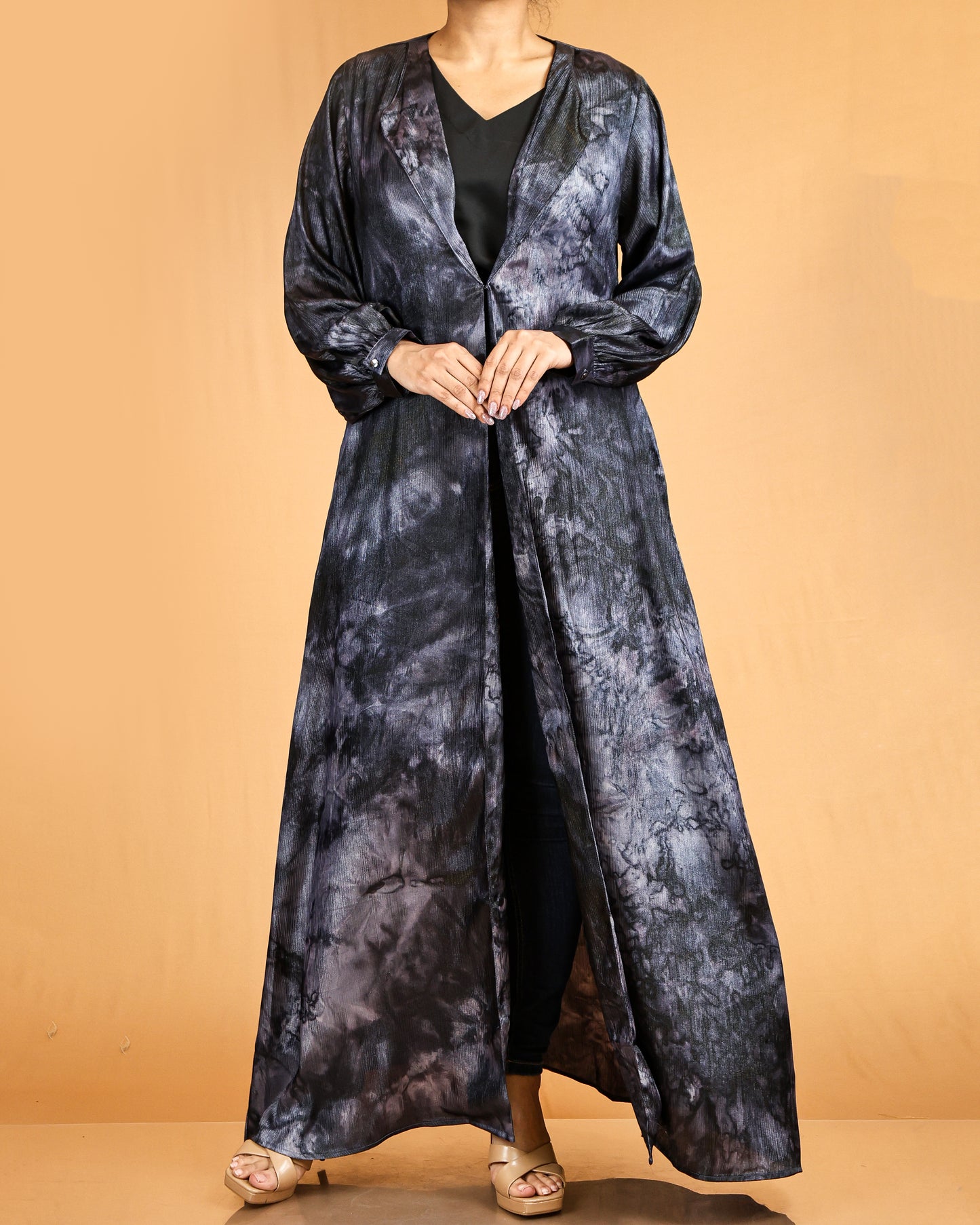 Tie-Dye abaya Coat
