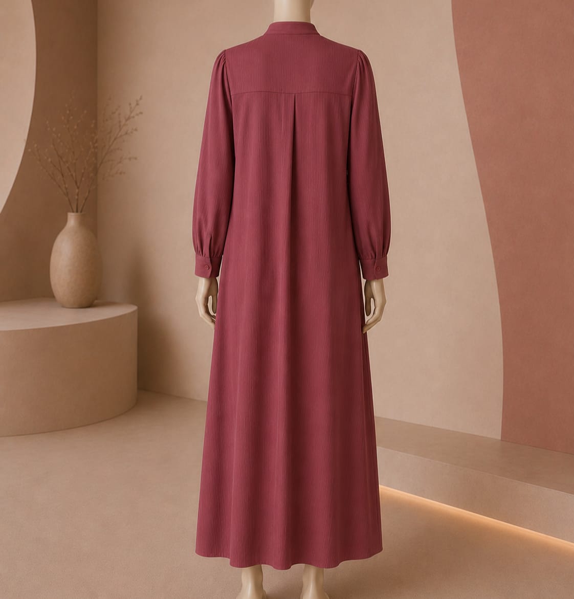 Rosewood Grace Buttoned Maxi Abaya