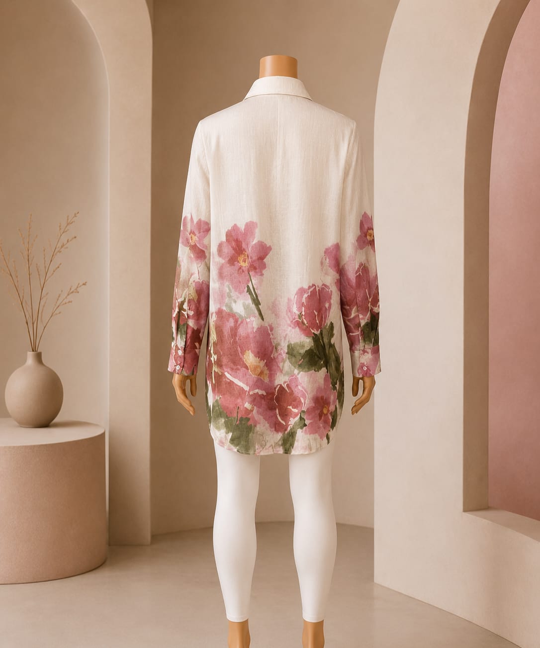 Rose Garden Botanical Shirt Top
