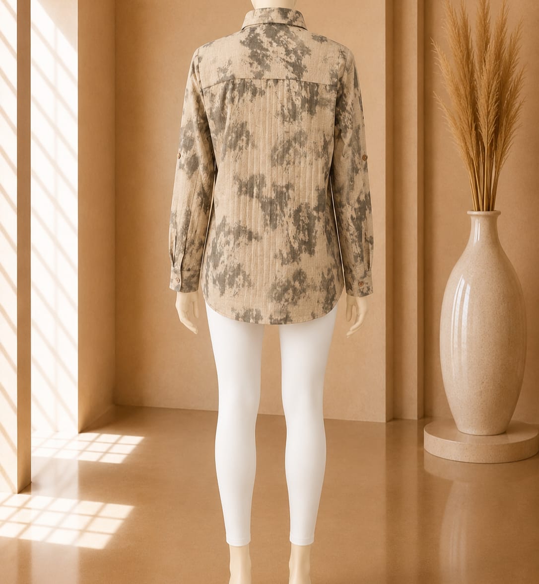 Stone Abstract Print Shirt