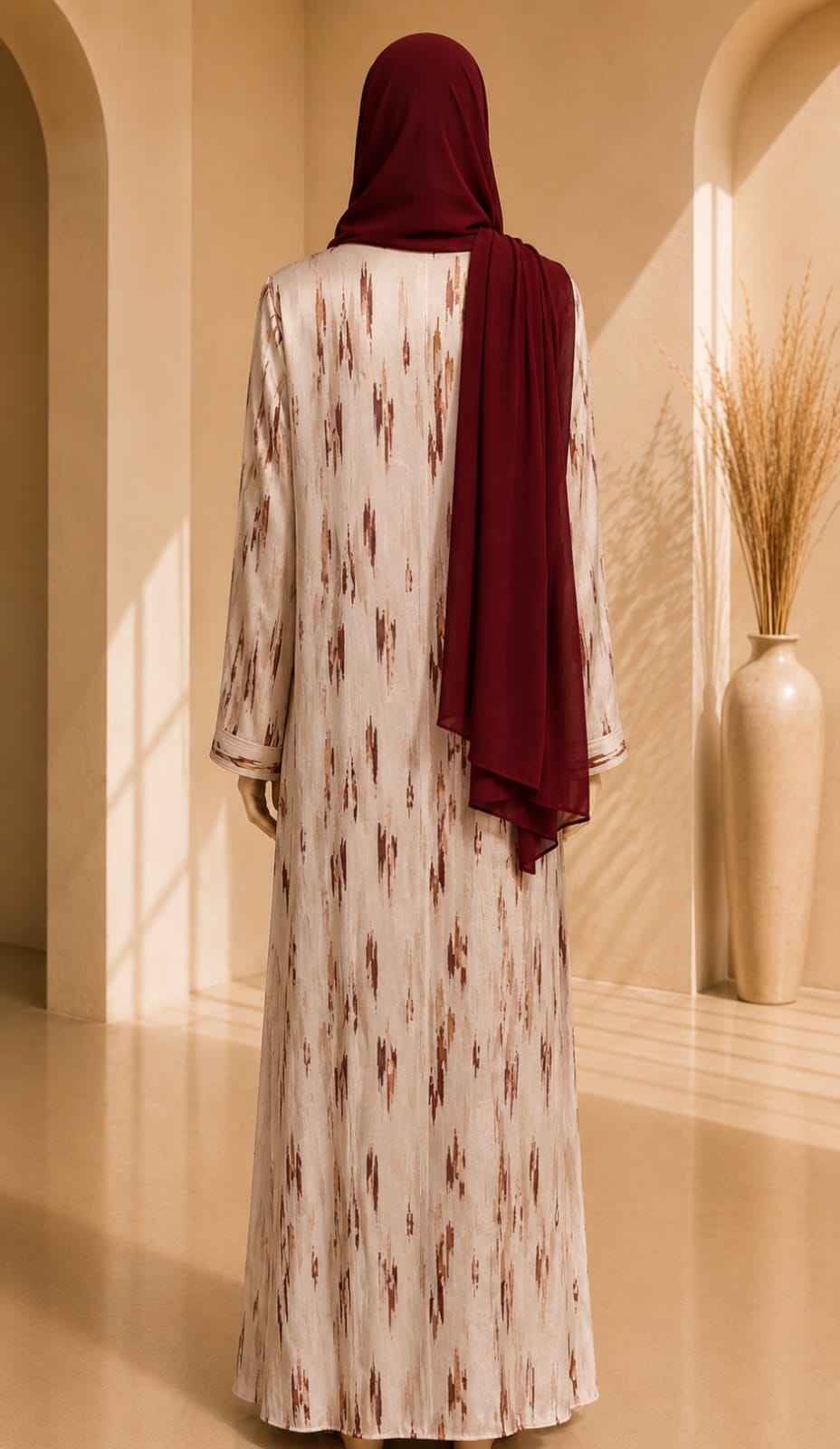 Crimson Mirage Abaya – Grey