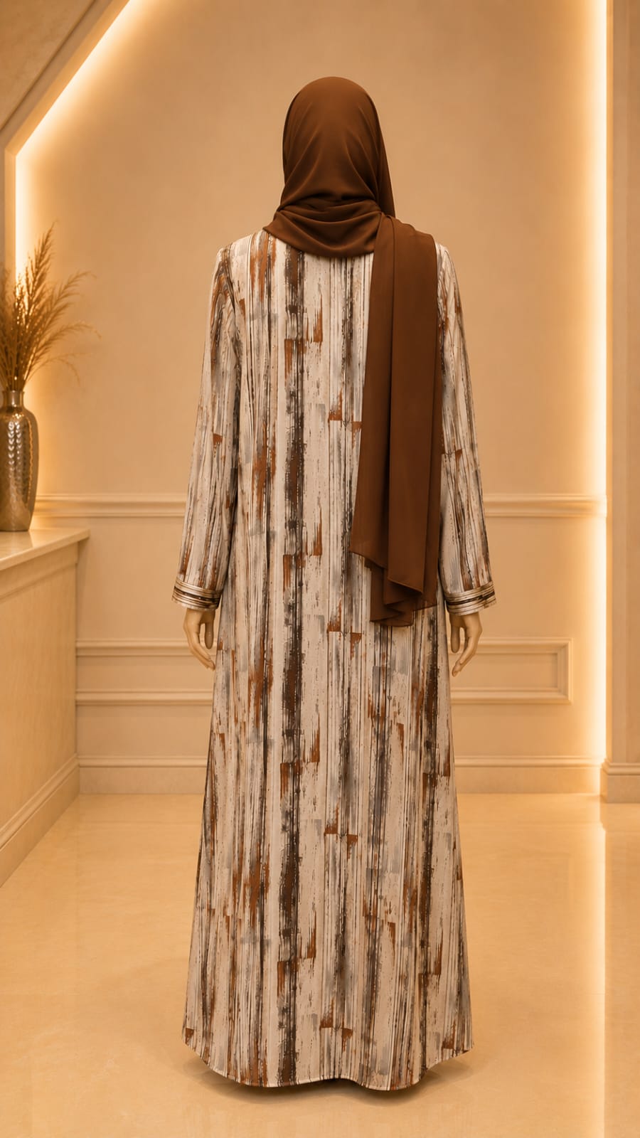 Vienna Whisper Abaya – Brown