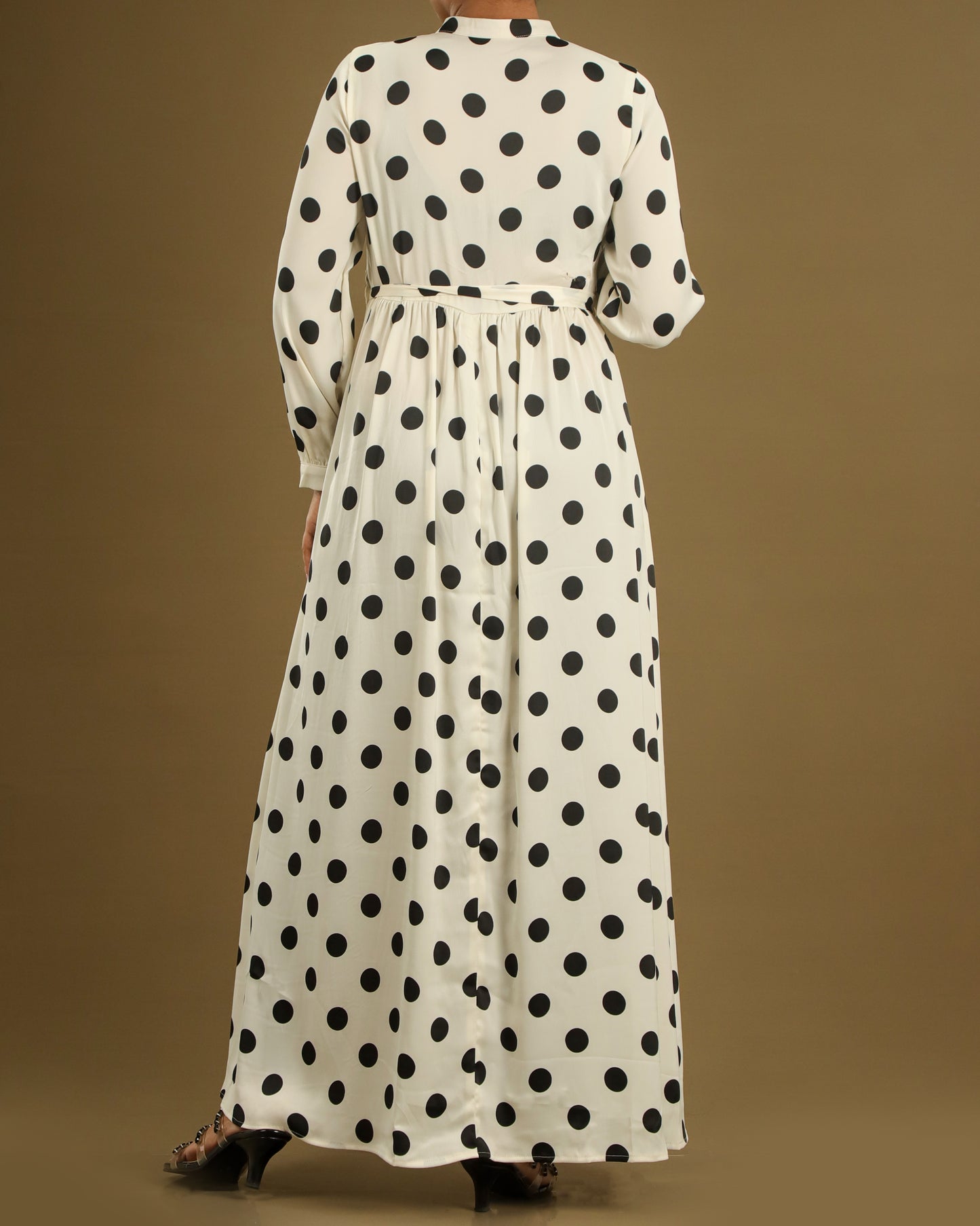 Jorry Dotted Long Maxi _White