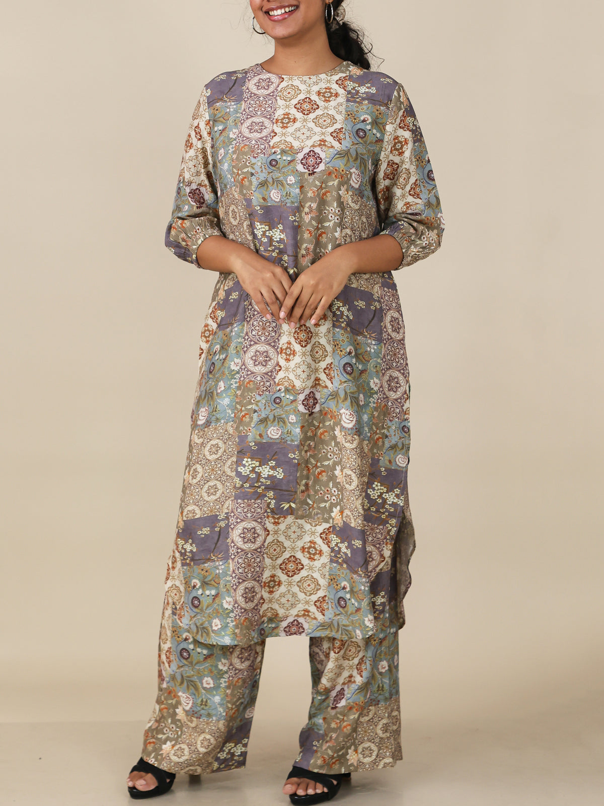 Virelle Sandstone Patchwork Co-Ord Set