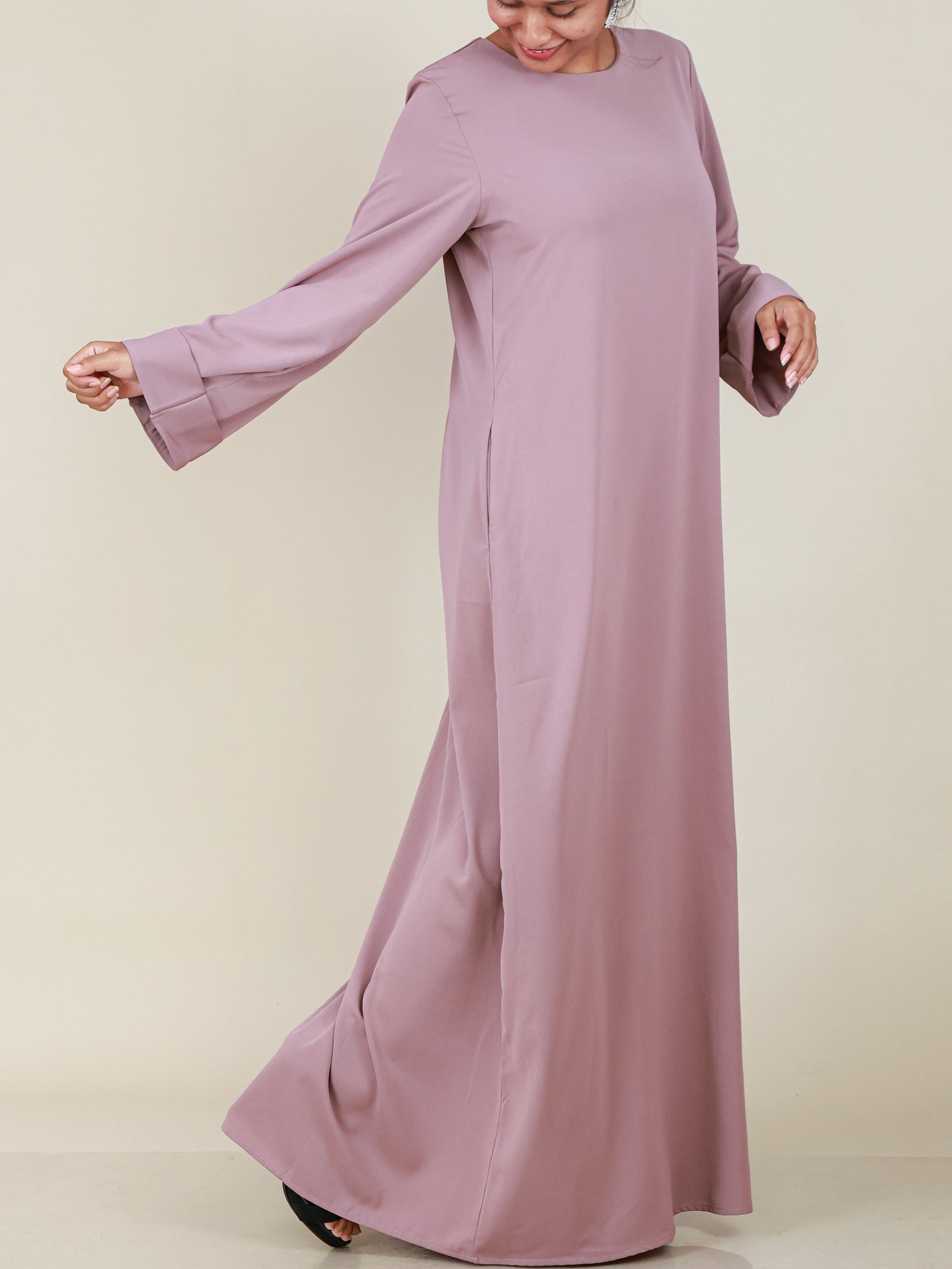 Celeste Dusty Mauve Abaya
