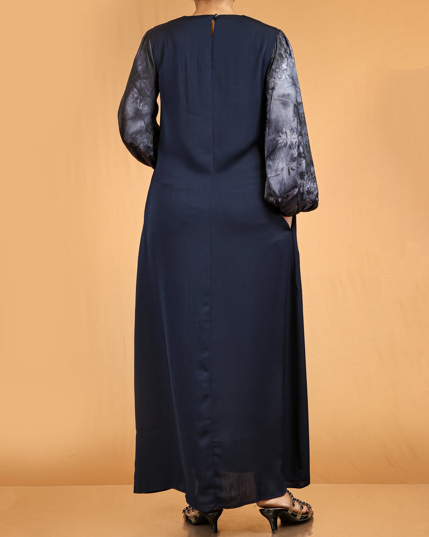 lace long sleeve  abaya