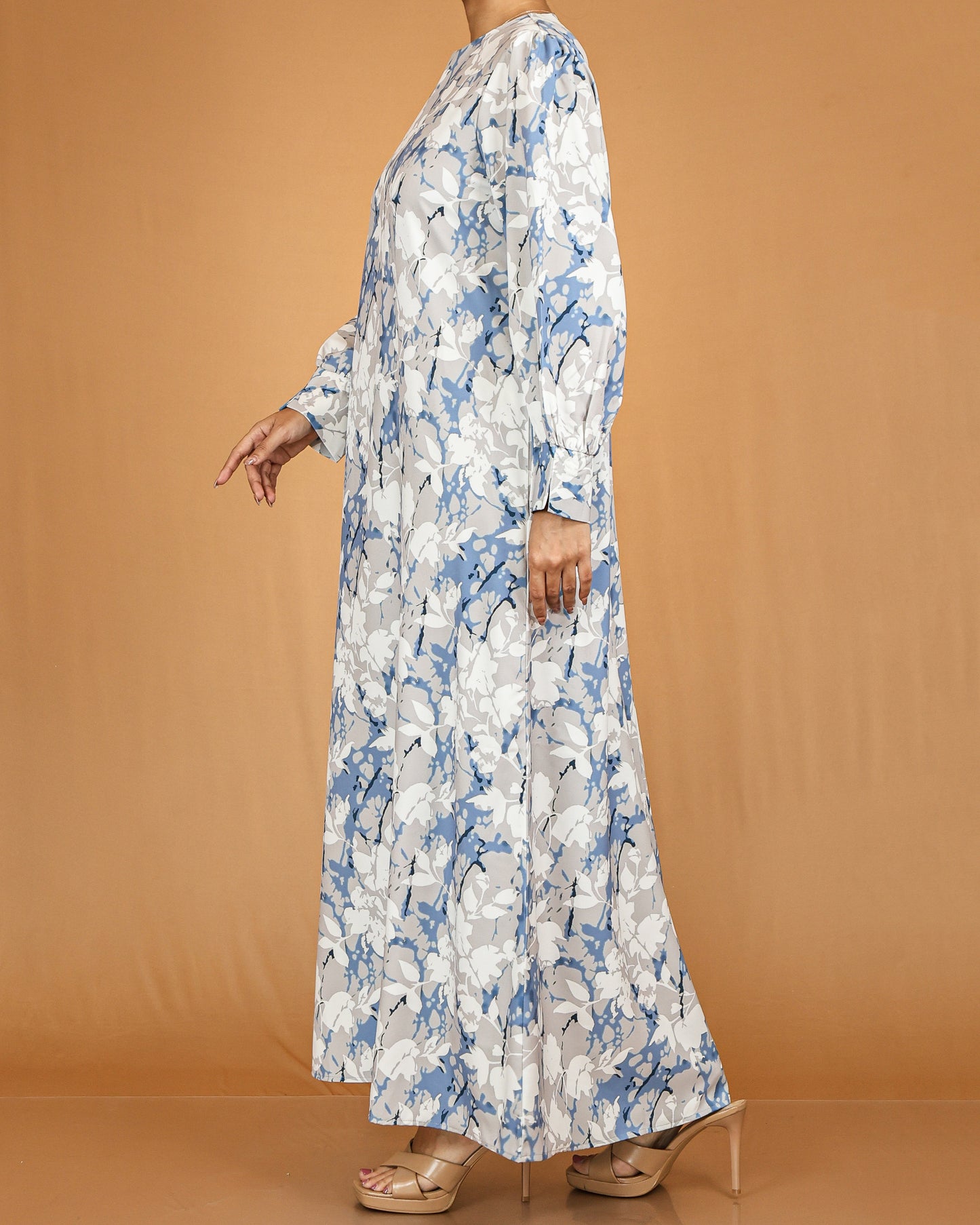 Blue Blossom Modest Abaya