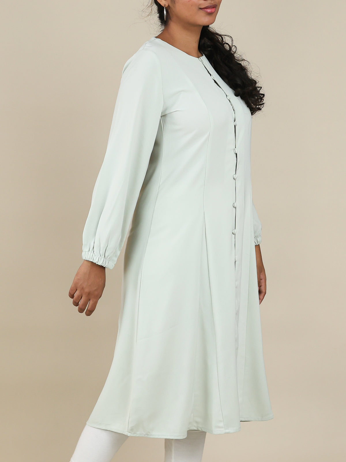 Selene Mist Button Front Midi