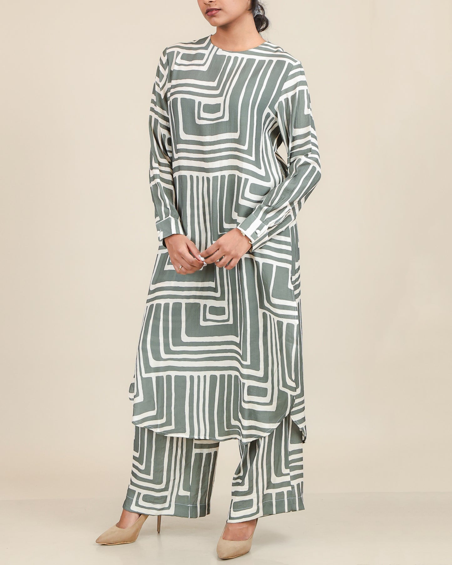 Sage Maze Linear Co-Ord Set