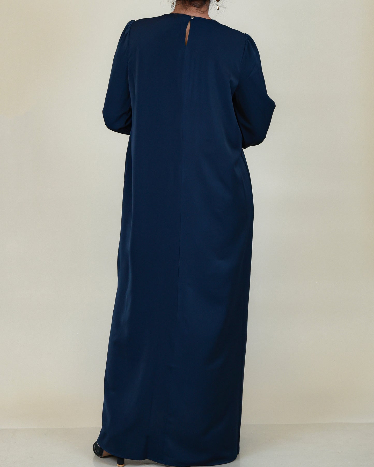 Aurelia Pleated Navy Abaya