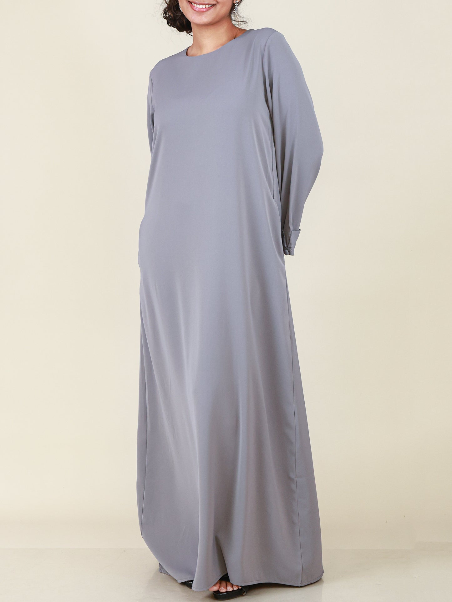 Celeste Dove Grey Abaya